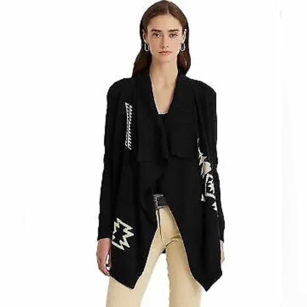 Ralph Lauren Black Label Embellished Cardigan ‘Black’ Woman’s Size Small